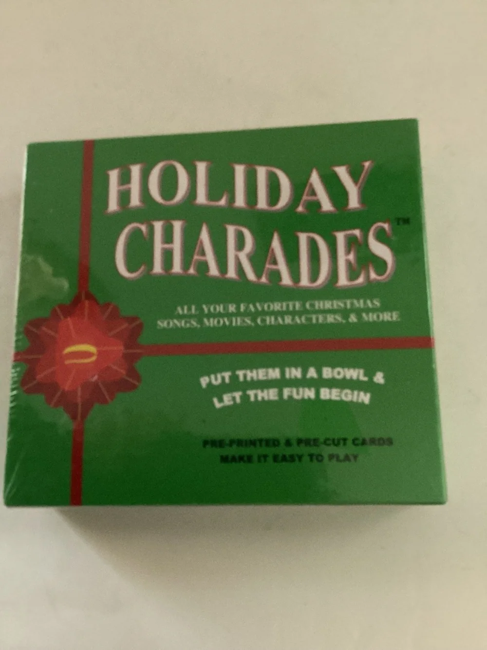 Holiday Charades Game ages 8 and up, 2 or more players